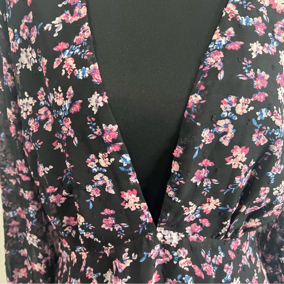 Buddy Love Black and Pink Floral Mini Dress - Picture 3 of 9